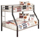 Dinsmore Twin/Full Bunk Bed w/Ladder