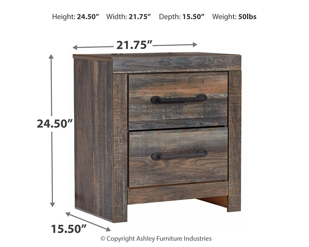 Drystan  Panel Bed With Mirrored Dresser, Chest And Nightstand