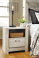 Bellaby  Crossbuck Panel Bed With Mirrored Dresser And 2 Nightstands