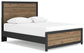 Vertani Queen Panel Bed with Mirrored Dresser and 2 Nightstands