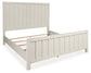 Shaybrock California King Panel Bed with Mirrored Dresser