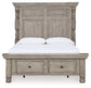 Harrastone Queen Panel Bed with Dresser and Nightstand