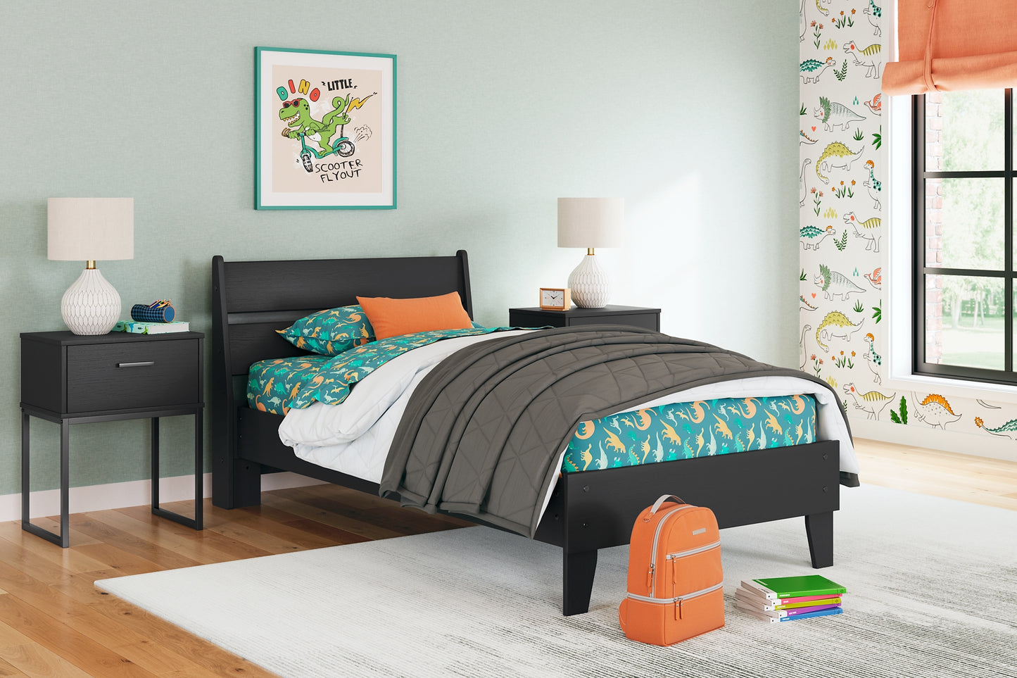 Socalle Twin Platform Bed with Dresser and Nightstand