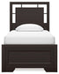 Covetown Twin Panel Bed with Nightstand