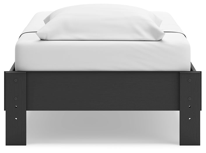 Socalle Twin Platform Bed with Nightstand