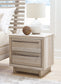 Hasbrick King Panel Headboard with Mirrored Dresser, Chest and 2 Nightstands