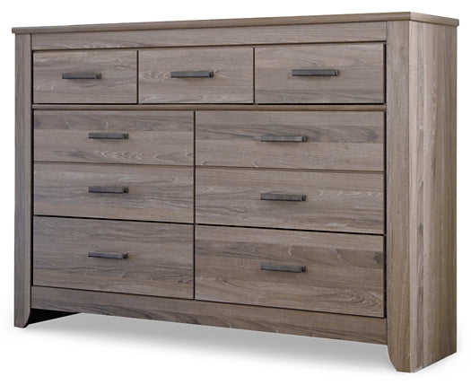 Zelen King Panel Bed with Dresser