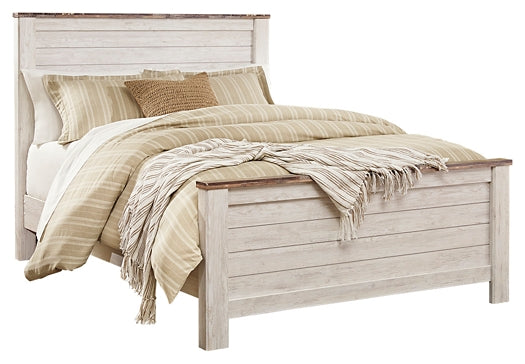 Willowton Queen Panel Bed with Mattress