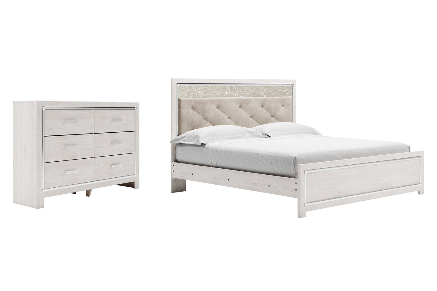 Altyra King Panel Bed with Dresser