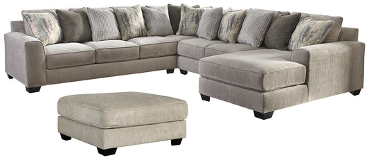 Ardsley 4-Piece Sectional with Ottoman