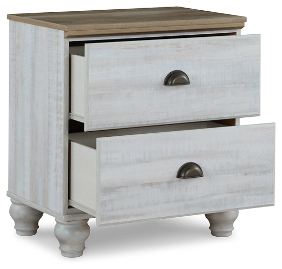 Haven Bay Queen Panel Bed with Mirrored Dresser, Chest and 2 Nightstands