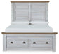 Haven Bay Queen Panel Storage Bed with Mirrored Dresser, Chest and Nightstand