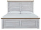 Haven Bay King Panel Bed with Mirrored Dresser, Chest and Nightstand