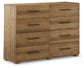 Dakmore Queen Upholstered Bed with Dresser