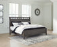 Montillan Queen Panel Bed with Mirrored Dresser, Chest and 2 Nightstands