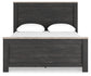 Nanforth Queen Panel Bed with Mirrored Dresser, Chest and Nightstand