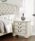 Arlendyne California King Upholstered Bed with Mirrored Dresser and Nightstand