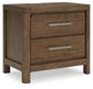 Cabalynn California King Panel Bed with Storage with Mirrored Dresser, Chest and 2 Nightstands