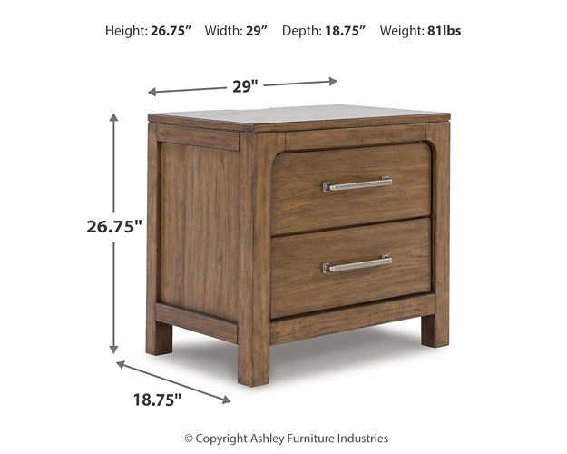 Cabalynn King Upholstered Bed with Mirrored Dresser, Chest and 2 Nightstands