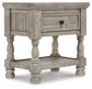 Harrastone King Panel Bed with Mirrored Dresser, Chest and Nightstand