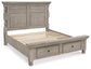 Harrastone King Panel Bed with Dresser